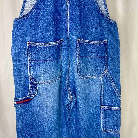 VINTAGE TOMMY HILFIGER TOMMY JEANS 90’s OVERALLS DENIM Unisex size medium - Picture 6 of 15